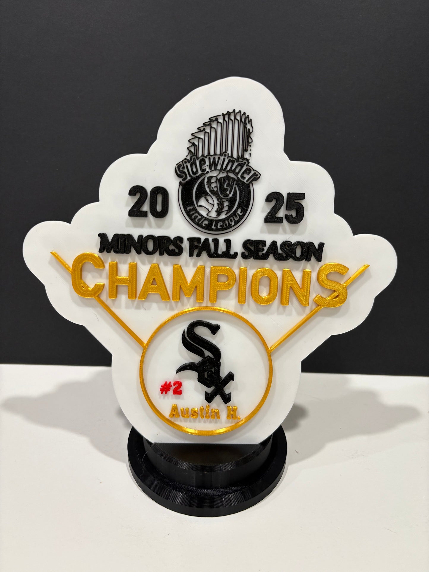 Custom Sidewinder Little League Champions Trophy